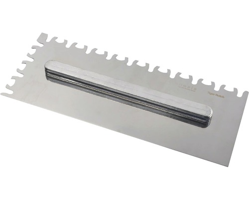 Lijmkamblad tijger motief RVS Metalen lijmkam voor tegelwerk