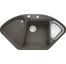 Hoekspoelbak met afdruiprek en zeef