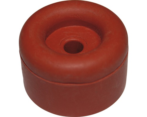 DRESSELHAUS Deurstopper Ø 40 mm rubber rood, 25 stuks Enkele rubberen buffer met gat