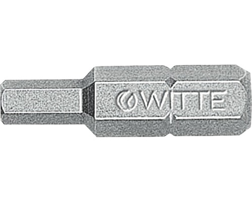 WITTE Bit Industrie ¼" 25 mm SW4, 2 stuks