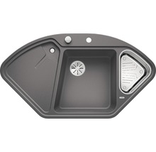 Spoelbak hoekspoelbak met afdruiprek