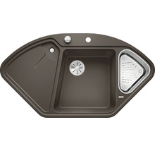 Hoekspoelbak met afdruiprek en zeef