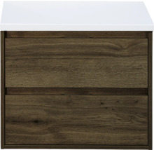 SANOX Badkamermeubelset Porto met wastafelblad 58x70,2x50 cm tabacco