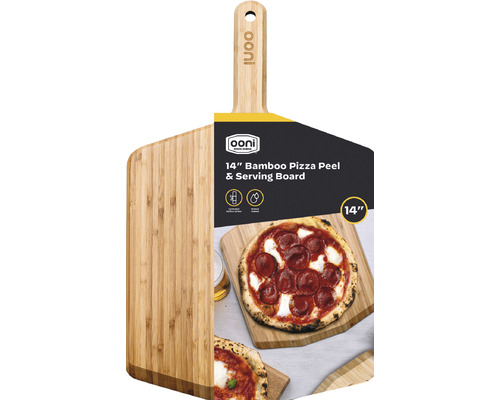 Ooni bamboe pizzaschep en serveerplank, 35,6 cm