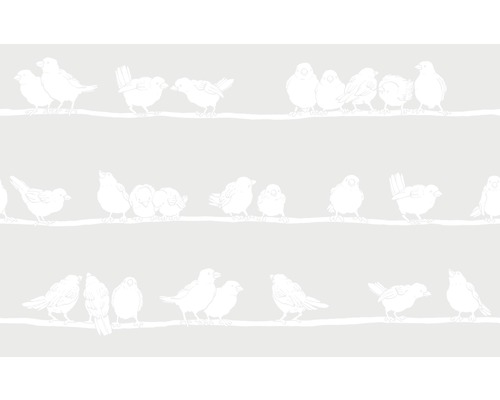 D-C-FIX Raamfolie statisch premium Filippa 45x150 cm Behang met vogelpatroon