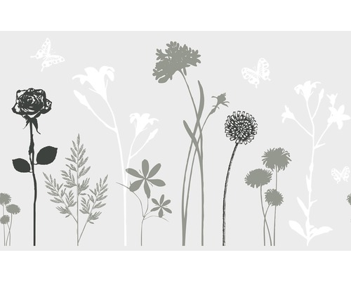 D-C-FIX Raamfolie statisch premium Blossom 45x150 cm Behang met bloemen- en vlinderpatroon