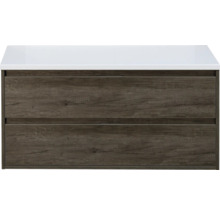 SANOX Badkamermeubelset Porto met wastafelblad 58x120,2x50 cm nebraska eiken