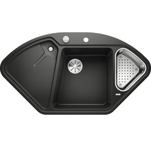 Hoekspoelbak van composiet met afdruipvlak en zeefschaal