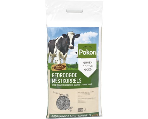 Pak gedroogde mestkorrels van Pokon