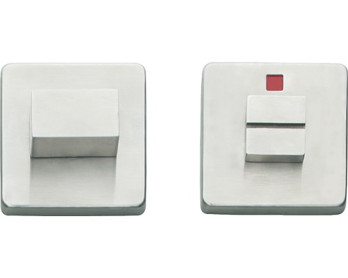 Toiletbord van roestvrij staal met rode indicator