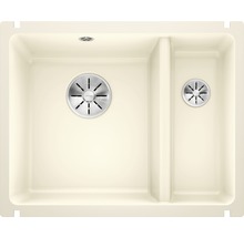 Spoelbak met twee bakken en afvoer