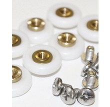 Douchecabine rollen met schroeven