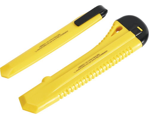 Twee afbreekmessen met kunststof behuizing