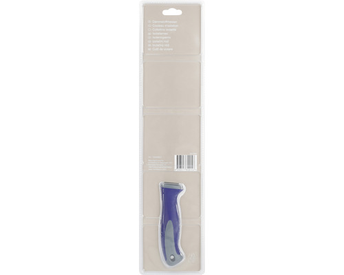Isolatiemes met blauw handvat in verpakking
