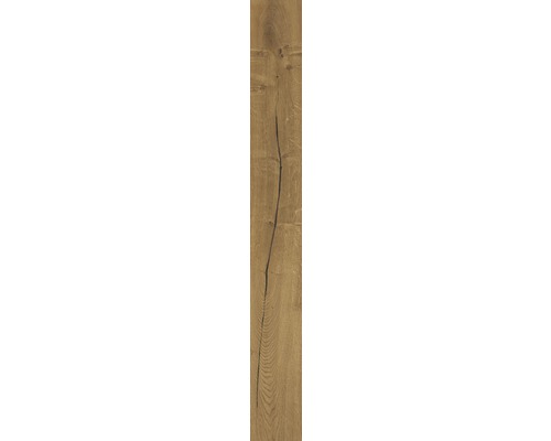 Houten vloer met een barst