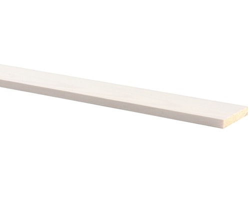 Schaaflat grenen gegrond wit (b x d x l) 44 x 7 x 2700 mm Houten lat