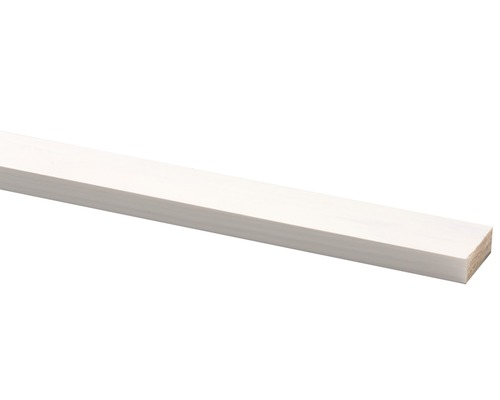 Schaaflat grenen gegrond wit (b x d x l) 35 x 12 x 2700 mm Witte houten plint