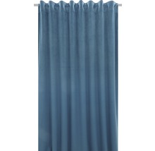 SOLEVITO Gordijn met plooiband Velvet blauw 140x280 cm-thumb-0