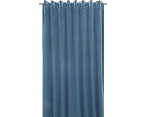 SOLEVITO Gordijn met plooiband Velvet blauw 140x280 cm SOLEVITO Gordijn met plooiband Velvet blauw 140x280 cm