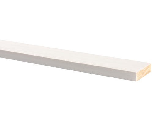 Schaaflat grenen gegrond wit (b x d x l) 44 x 12 x 2700 mm Houten plank geschaafd
