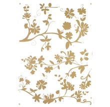 Decoratieve ranken en bloemelementen voor wanddecoratie