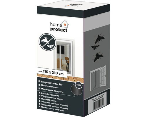 Verpakking van een vliegengaas voor deuren met een maximale afmeting van 110 x 210 cm