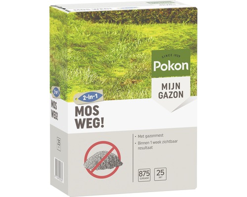 Pokon Mijn Gazon Mos Weg! 2-in-1 verpakking