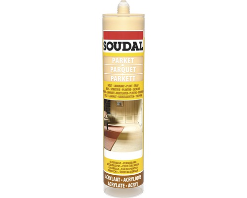 SOUDAL Laminaat & parket voegkit licht eiken 300 ml Soudal Parket acrylaatkit koker