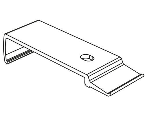 Metalen beugel met gat voor bevestiging