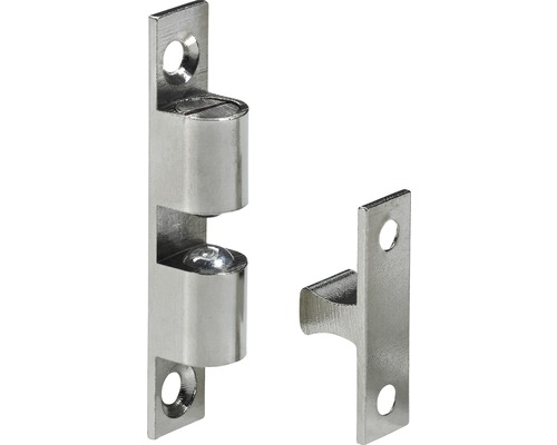 HETTICH Kogelsluiting 60x11 mm vernikkeld, 10 stuks Metalen kogelvanger voor deuren