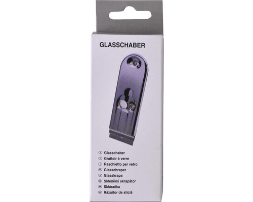 Glas schraper in verpakking
