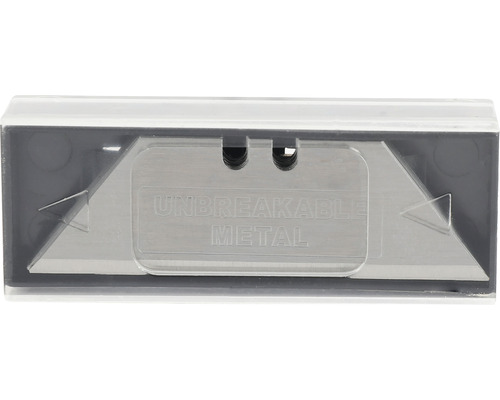 Doos met onbreekbare metalen trapeziummessen