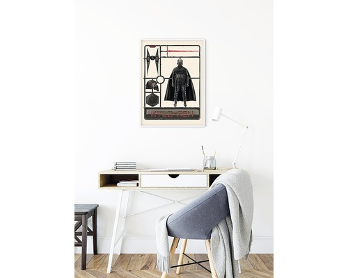 Decoratieve Star Wars Kylo Ren poster boven een bureau