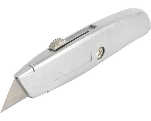 Cuttermes met metalen schacht en uitschuifbaar mes