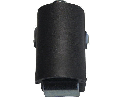 Rolgeleider van kunststof met metalen inzetstuk