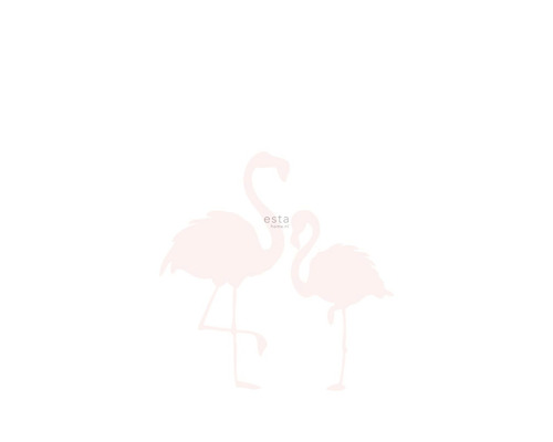ESTAHOME Fotobehang vlies 158838 Little Bandits flamingo's moeder en kind lichtroze/wit 186x279 cm