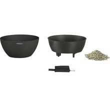 Lechuza Yula plantenbak set met inzetstuk, waterniveau-indicator en plantensubstraat