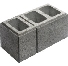 Grijs beton hol blok