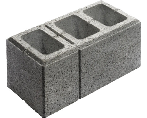 LUSIT Muursteen Multi grijs 40 x 20 x 16,5 cm Grijs beton hol blok
