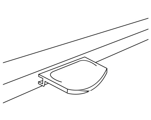 Enkel element voor groefprofiel