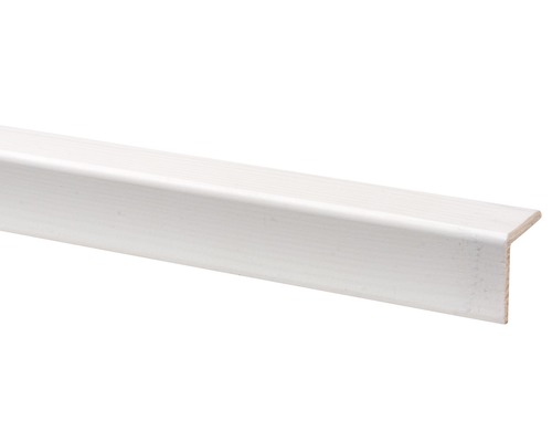 Hoeklat grenen gegrond wit (b x d x l) 27 x 27 x 2700 mm Witte hoeklat