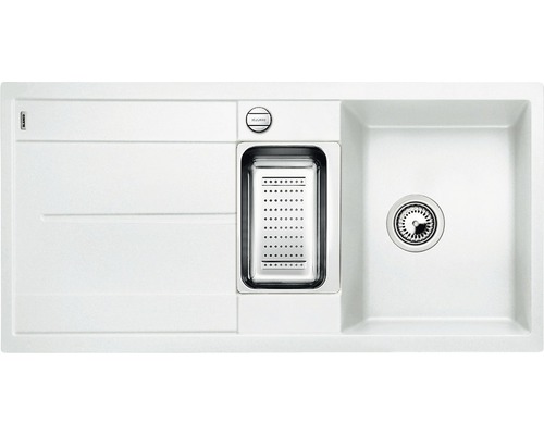 Spoelbak met afdruiprek en zeefmand