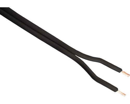 Tweelingsnoer 2x0,75 mm² zwart (per meter)-0