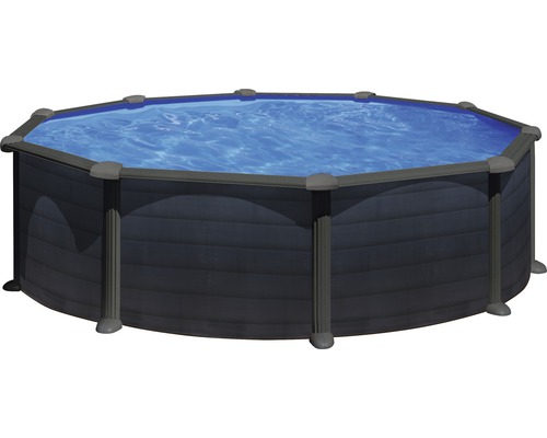 Achtvormig stalen wandzwembad met water