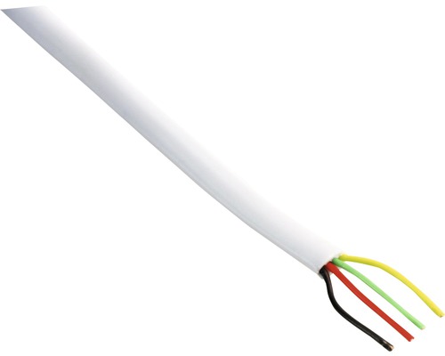 Telefoon installatiekabel modulair 4x0,5 mm² wit (per meter)