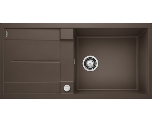 Spoelbak van composietmateriaal met afdruiprek en wasbak