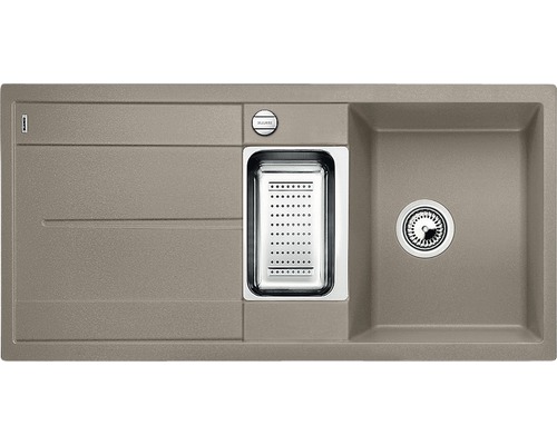 BLANCO Spoelbak Metra 6 S tartufo 50x100 cm Spoelbak met afdruiprek en zeef