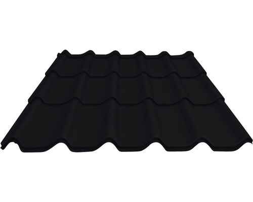 PRECIT dakpanplaat metaal RAL 9005 zwart 1100 x 1170 x 0,5 mm