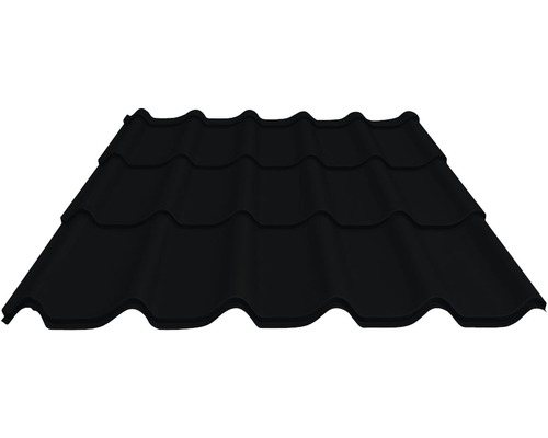 PRECIT dakpanplaat metaal RAL 9005 zwart 2160 x 1170 x 0,5 mm