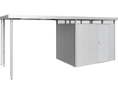 Metalen carport met berging en deur